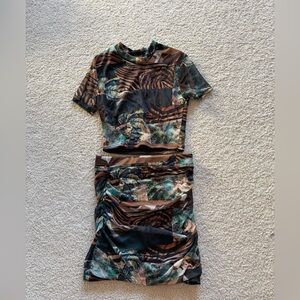 Stylish Multicolor Patterned Set